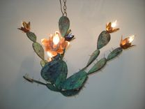 Copper Cactus Chandelier 4 small