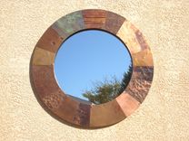 Round Patchwork Mirror 1 small