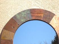 Round Patchwork Mirror 4 small