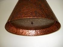 Heavy Hammered Copper Chandelier 4 small