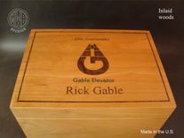 Handcrafted Inlaid Humidor Hd75-1 With Free Shipping. 2 small