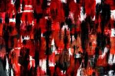 Modern Abstract Painting Original On Canvas Titled: Faceless Neighbors 2 small