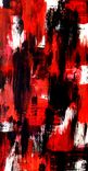 Modern Abstract Painting Original On Canvas Titled: Faceless Neighbors 3 small