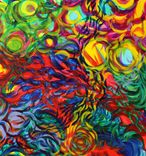 Abstract Painting Titled: Ocean Dreams 1 small