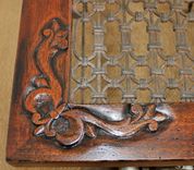 Antique Wrought Iron, Wood And Iron End Table 4 small