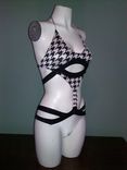 Hound's Tooth Monokini 2 small