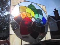 Stained Glass Leaded Color Wheel 4 small