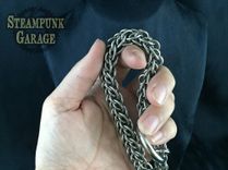 Niflheimr Wallet Chain - Stainless Steel - Handcut Rings 6 small