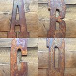 Rustic Metal Letters And Numbers - Any Size 1 small