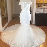 Off-Shoulder Trumpet Gown With Bonding Bodice 6 small