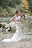 Long Sleeve Satin Wedding Dress (#Ss16109) 1 small