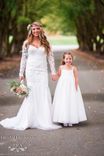 Long Sleeve Wedding Dress With Keyhole Back (# Stacie) 1 small