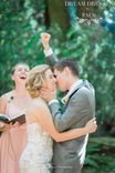 Blush Pink Ivory Sheer Wedding Dress (Style #Pb154) 3 small