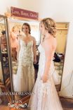 Blush Pink Ivory Sheer Wedding Dress (Style #Pb154) 1 small