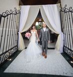 Strapless Trumpet Wedding Gown With Horsehair Braid (Style # Pb115) 1 small