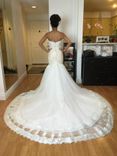 Sweetheart Strapless Trumpet Wedding Gown 4 small