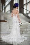 Custom Made Couture Split Fit-N-Flare Wedding Dress-Sheer Back (Style # Juliet Pb137)-Made To Order 2 small
