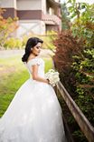 Sample Sale/ Off Shoulder Lace Ball Gown With 3d Flowers (Style #Alice Pb146) 3 small