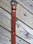 Western Basketweave Handtooled Belt Personalized 3 small