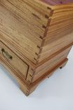 African Ribbon Mahogany Blanket Chest 1 small