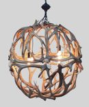 Elk Antler Globe Chandelier 1 small