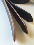 Black Bridle Leather Guitar Strap 5 small