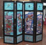 Four Panels Stained Glass Room Screen By July 30 1 small