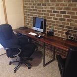 Black Walnut And Steel Built-In Desk 1 small