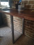Black Walnut And Steel Built-In Desk 3 small