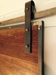 Industrial Steel And Black Walnut Sliding Barn Door 3 small