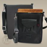 Leather & Suede Ipad Tablet Messenger Bag 1 small