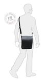 Leather & Suede Ipad Tablet Messenger Bag 2 small