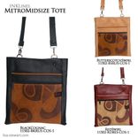 Leather & Suede Ipad Tablet Crossover Messenger Bag 4 small