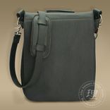 Leather & Suede Messenger Long Laptop Ipad Tech Bag 2 small
