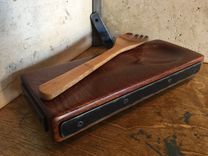 Industrial Design Wooden Spoon Rest - Mahogany 4 small