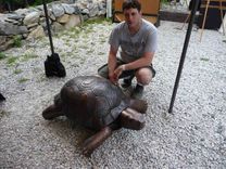 Copper Tortoise Sculpture 2 small