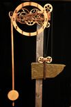 Hand Carved Wooden Gear Clock 3 small