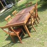 Reclaimed Redwood Dining Table 1 small