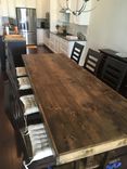 Dark Walnut Dining Table! 2 small