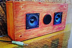 Wooden Portable Mini Media Speaker Box 1 small