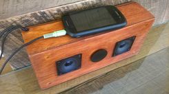 Wooden Portable Mini Media Speaker Box 4 small