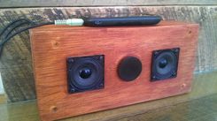 Wooden Portable Mini Media Speaker Box 5 small