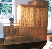 Cherry Tansu Entertainment Center Cabinet 1 small
