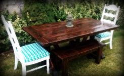 Criss-Cross Base Farm Table 5 small