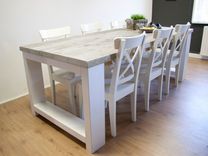 Custom Made Pinewood Dining Table “Boston” 1 small