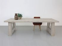 Wood Dining Table "Atlanta" Custom Made 1 small