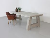 Wood Dining Table "Atlanta" Custom Made 2 small