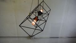 Box Kite Suspension Light. 4 small