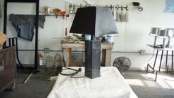 Sheet Metal And Marble Lamp 2 small