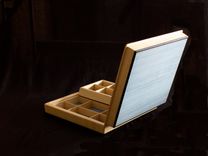 Jewelry Box In Ash, Dyed Koto, And Ebony 4 small